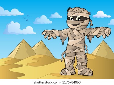 Mummy theme image 3 - eps10 vector illustration.