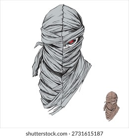 Mummy Vektordesign ist sehr gut für Design und Logo-Referenzen zu verwenden.