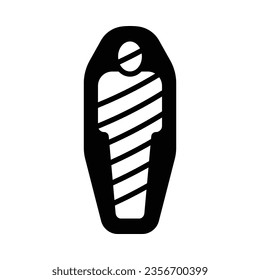 Mummy Vector Glyph Icon For Personal And Commercial Use.
