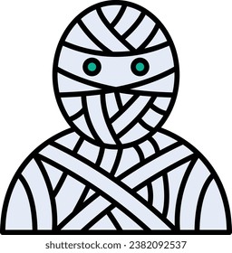 Mummy vector icon. Can be used for printing, mobile and web applications.