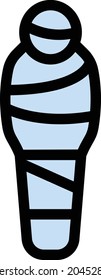 mummy vector line colour icon
