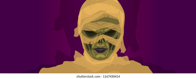 mummy zombie Halloween costume mask