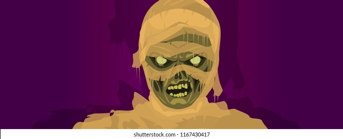 mummy zombie Halloween costume mask