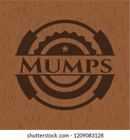 Mumps retro wood emblem