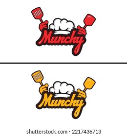 Munchy color Full Typographic Logo