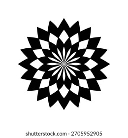 Fondo blanco del concepto limpio del Vector negro de Mundala
