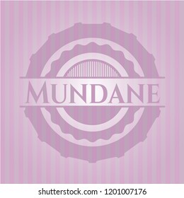 Mundane pink emblem