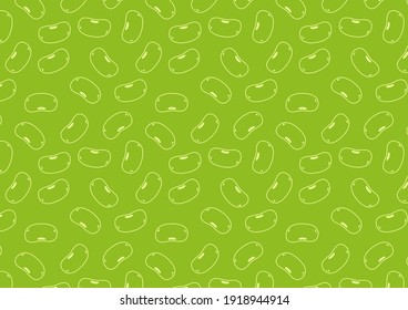 Mung Bean doodle symbol. Mung Bean pattern wallpaper.