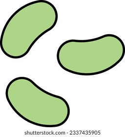 mung bean nuts kernel fruit seed Outline