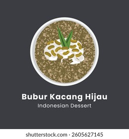 Mung Bean Porridge or Bubur Kacang Hijau Indonesian dessert