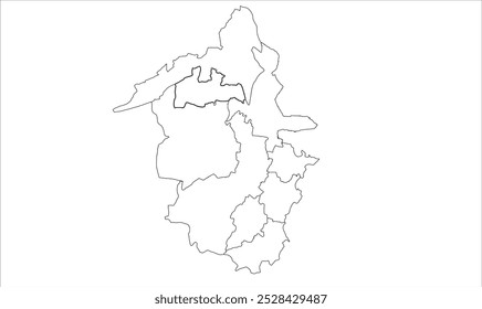 Munger District map outline, Munger District, Bihar State, Republic of India, Government of Bihar, Indian territory, Eastern India, politics, village, tourism