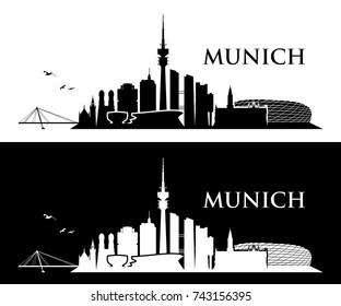 Munich skyline - Germany - vector illustration