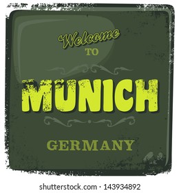 munich travel sign