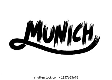 Munich typography design vector, for t-shirt, poster and other uses