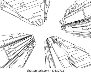 Motorway Cars Template Design Sketch Hand Stock Vector (Royalty Free ...