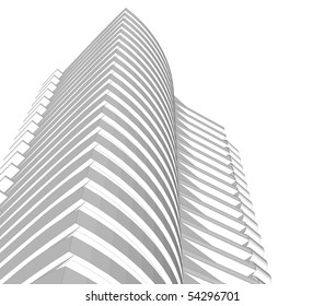municipal buildings, black and white style