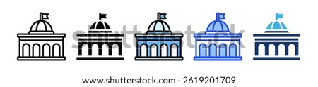 Municipal Services Icon Collection With Multiple Styles