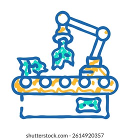 municipal solid waste msw doodle icon sketch vector. municipal solid waste msw sign. isolated symbol illustration