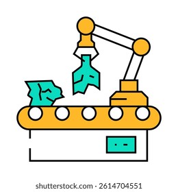 municipal solid waste msw line icon vector. municipal solid waste msw sign. isolated symbol illustration