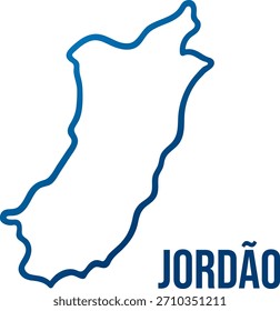Jordão municipio en Región Inmediata de Tarauacá, Acre, Brasil mapa simplificado