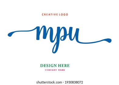MUP lettering logo is simple, easy to understand and authoritative