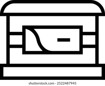 mupi icon. Thin linear style design isolated on white background