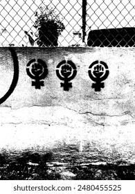 Mural of the Feminism symbol