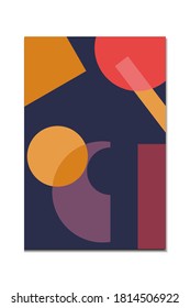 fondo abstracto geométrico de forma mural con color completo, ilustración vectorial