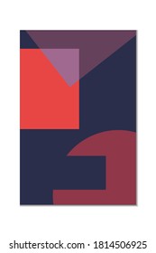 fondo abstracto geométrico de forma mural con color completo, ilustración vectorial