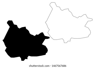 Muramvya Province (Republic of Burundi, Provinces of Burundi, Western region) map vector illustration, scribble sketch Muramvya map