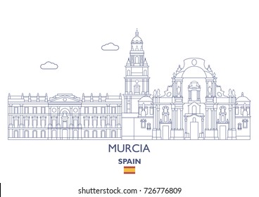 Murcia Linear City Skyline, Spain