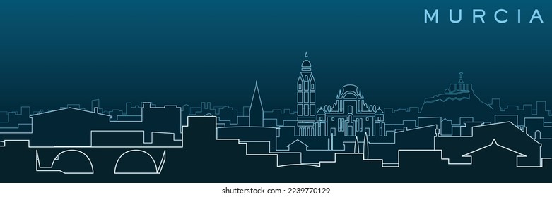 Murcia Multiple Lines Skyline und Wahrzeichen