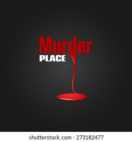 murder blood design background