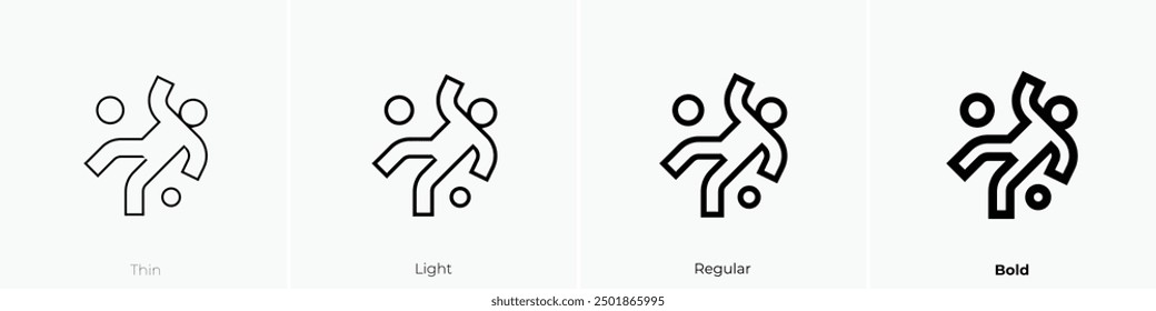 murder icon. Thin, Light Regular And Bold style design isolated on white background