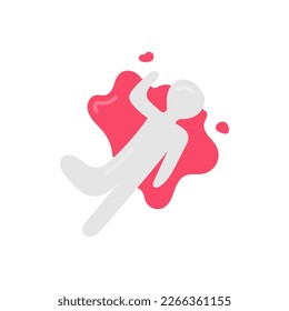 Murder icon in vector. Logotype