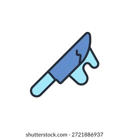 Mordsymbol. vector.Editable stroke.linear style Zeichen zur Verwendung Web-Design, logo.Symbol-Illustration.