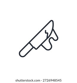 Ícone de assassinato. vetor.Sinal editável de estilo traço.linear para usar web design,ilustração logo.Symbol.
