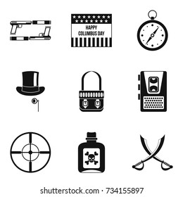 Murder icons set. Simple set of 9 murder vector icons for web isolated on white background