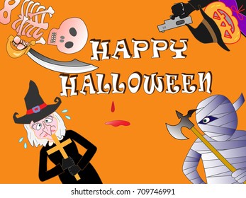 Murder of terror done on the day of Halloween.