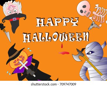 Murder of terror done on the day of Halloween.
