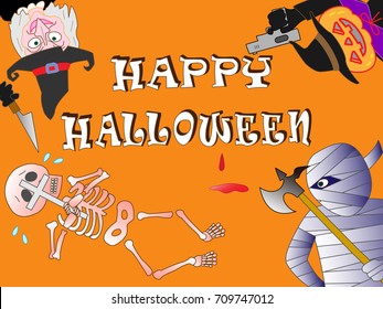 Murder of terror done on the day of Halloween.