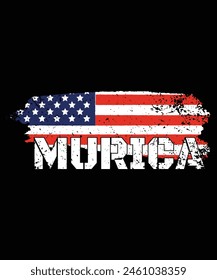 'Murica Vintage American Flag T-Shirt, Shirt Print Template, Army Shirt, 4th of July shirt, Veteran Shirt, USA Army Memorial Day, Remembering The Heroes	
