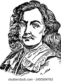 Murillo, vintage engraved illustration drawing