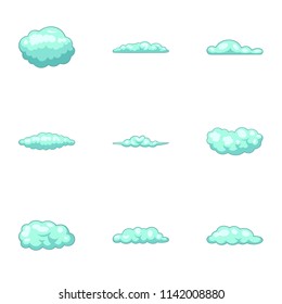 Murky icons set. Cartoon set of 9 murky vector icons for web isolated on white background