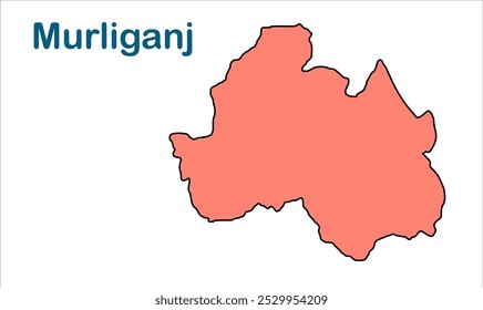 Murliganj subdivision map, Madhepura District, Bihar State, Republic of India, Government of Bihar, Indian territory, Eastern India, politics, village, tourism