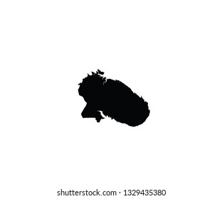 Murmansk outline map Russia oblast region 