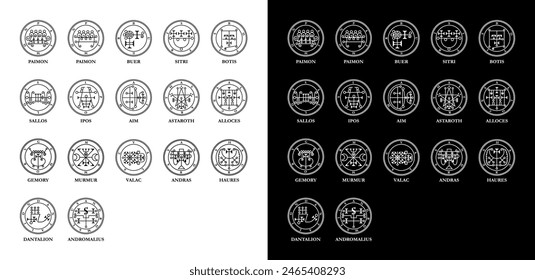 Murmur Murmus Murmuur Murmux Marquis Spirit Hell Duke Knight Dictionnaire Infernal Ars Goetia Demon Hell Logo Icon Sign Symbol Emblem Badge Transparent No Background Vector EPS PNG Clip Art