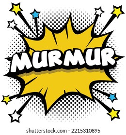 murmur Pop art comic speech bubbles book sound effects