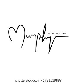 Murphy name signature logo vector design
