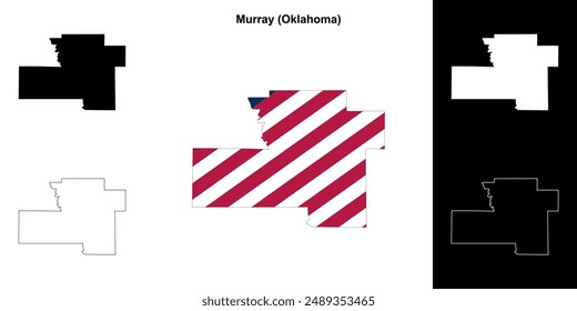 Mapa del condado de Murray (Oklahoma)